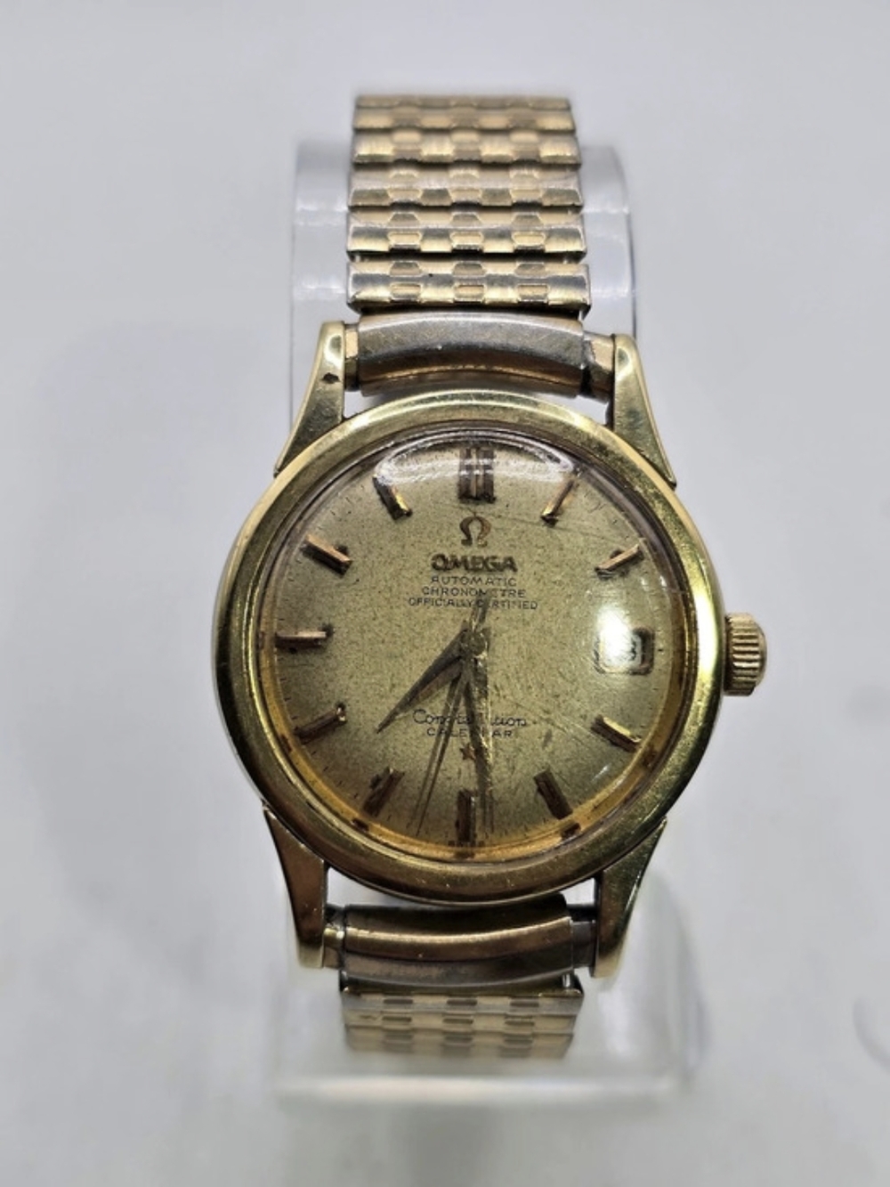 Omega Constellation Calendar Automatic Chronometer Gold & Silver Watch